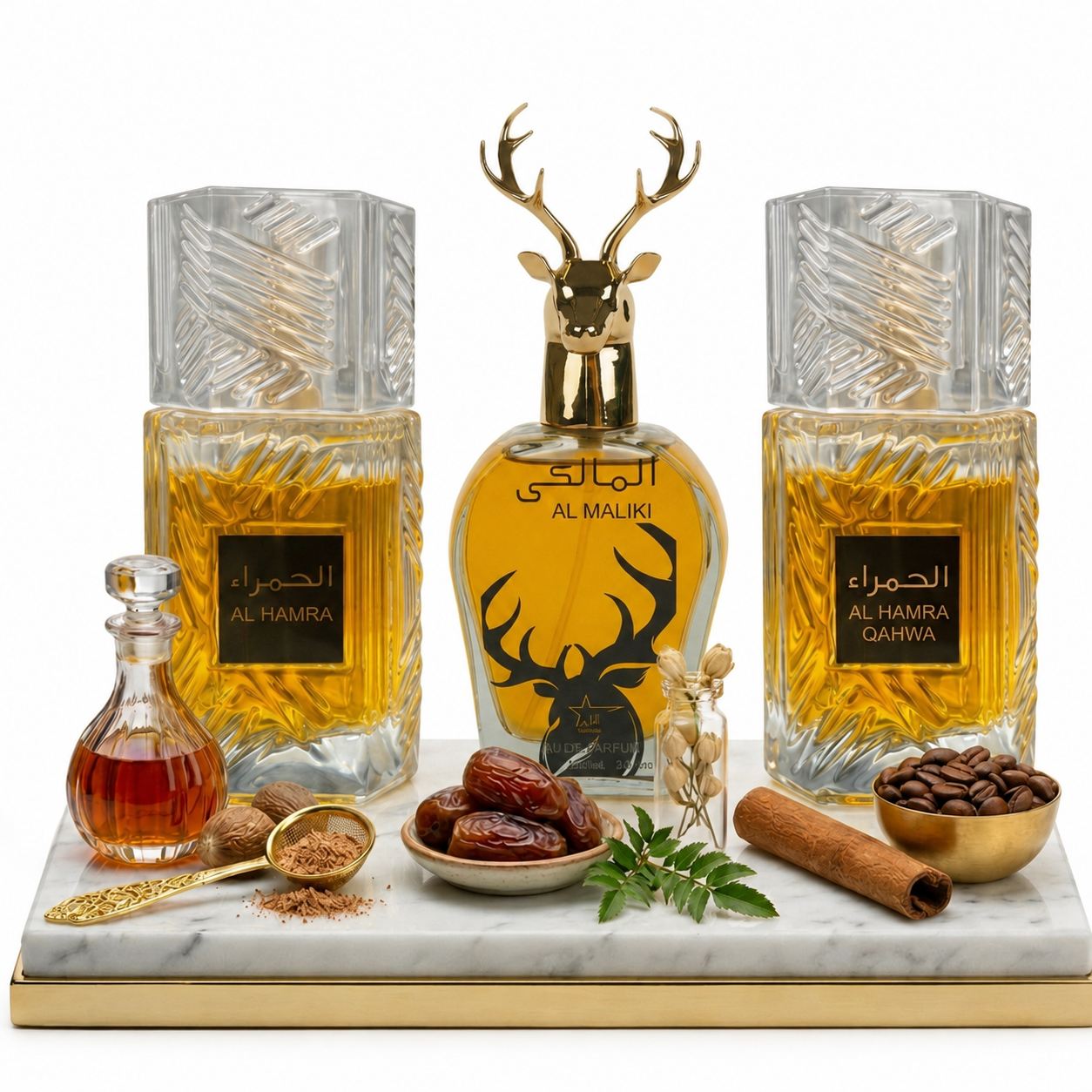 Set 3 Parfumuri Orientale Barbati 100ML - Al Hamra Special + Al Maliki + Al Hamra Qahwa