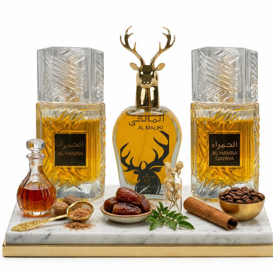 Set 3 Parfumuri Orientale Barbati 100ML - Al Hamra Special + Al Maliki + Al Hamra Qahwa
