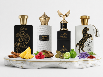 Set 4 Parfumuri Orientale De Barbati - Malik al Lail + Oud Romancia + Tahir + Malik al Arab