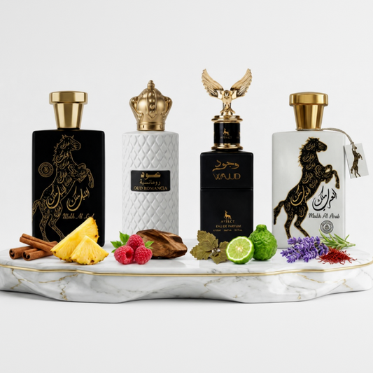 Set 4 Parfumuri Orientale De Barbati - Malik al Lail + Oud Romancia + Tahir + Malik al Arab