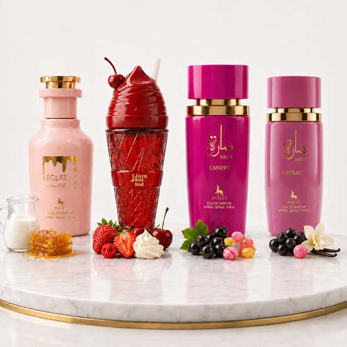 Set 4 Parfumuri Orientale Dama 100ML - Eclat + Jam Jam Red + Sara Candy + Sara Extract