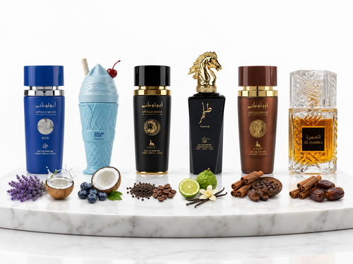 Set 6 Parfumuri Orientale Barbati 100ML - Apollo Mane Blue + Jam Jam Azzurro + Apollo Mane Black + Tahir Gold + Apollo Mane Brown + Al Hamra