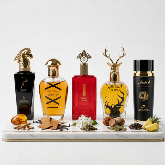 Set 5 Parfumuri Orientale Barbati 100ML - Tahir + Oud Modern + Al Khaleej + Al Maliki + Apollo Black