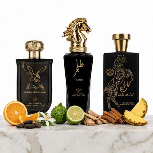 Set 3 Parfumuri Orientale Barbat 100ML - Center Al Kanass + Tahir + Ghala Zayed Concentrate