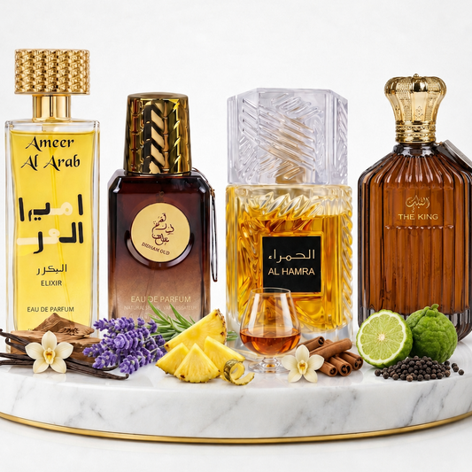 Set 4 Parfumuri Orientale Barbati 100ML - Ameer Al Arab Elixir + Dirham Oud + Al Hamra + The King