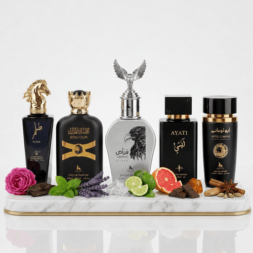 Set 5 Parfumuri Orientale Barbat 100ML - Tahir + King Lion + Qannas Silver + Ayati + Apollo Mane