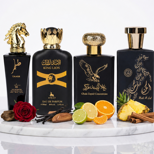 Set 4 Parfumuri Orientale Barbat 100ML - Tahir + King Lion + Ghala Zayed + Malik Al Lail