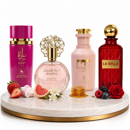 Set 4 Parfumuri Orientale 100ML - Antarctic Pink + Eclat + La Bella + Sara Candy