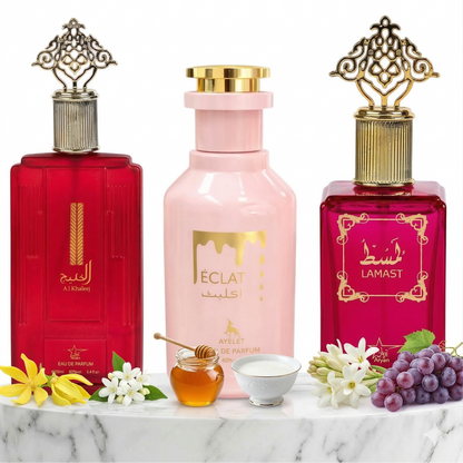 Set 3 Parfumuri Orientale Dama 100ML - Al Khaleej + Eclat + Lamast