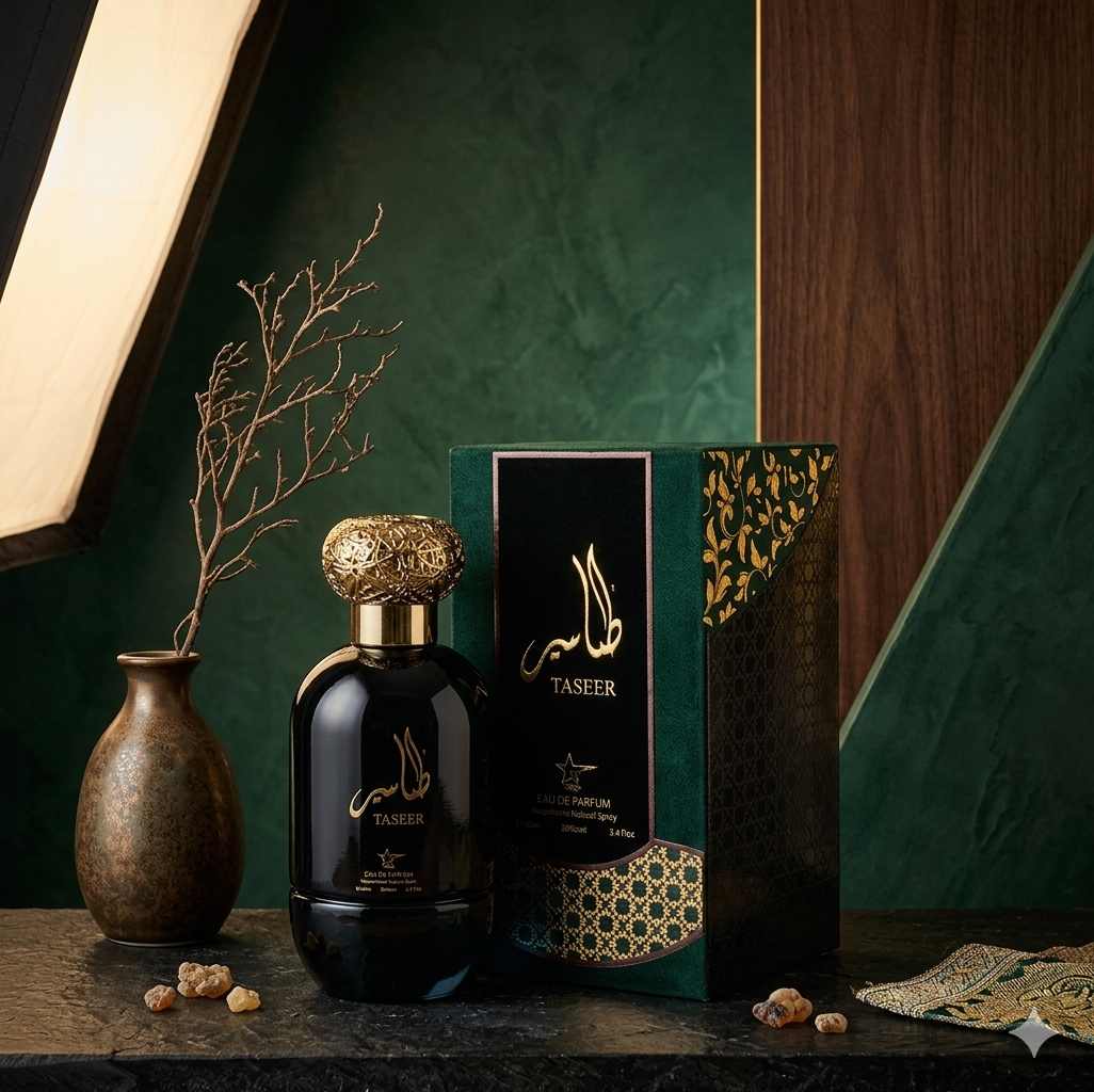 Set 5 Parfumuri Orientale 100ML (3 Dama + 2 Barbat) - Taseer + Sarah + Eclat + Antarctic Pink + Qannas Black