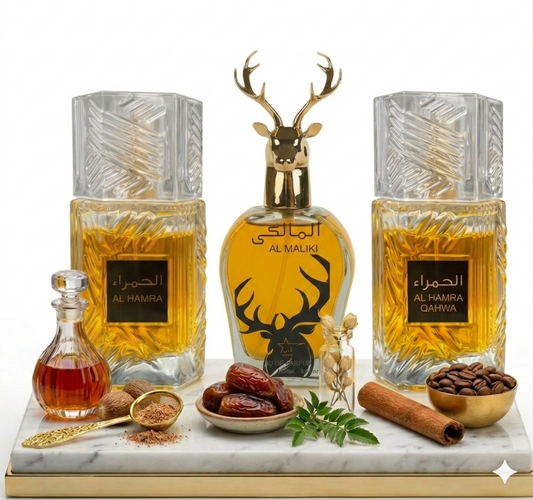Set 3 Parfumuri Orientale Barbati 100ML - Al Hamra Special + Al Maliki + Al Hamra Qahwa