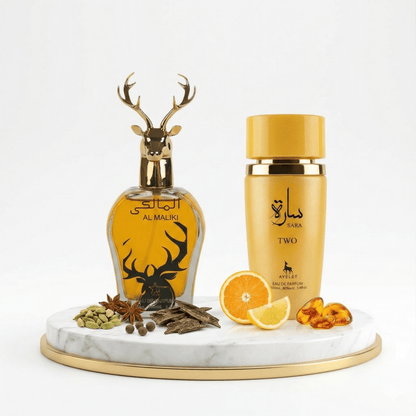 Set 2 Parfumuri Orientale (1x Barbat + 1x Dama) 100ML - Al Maliki + Sara Two