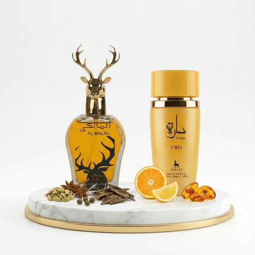 Set 2 Parfumuri Orientale (1x Barbat + 1x Dama) 100ML - Al Maliki + Sara Two