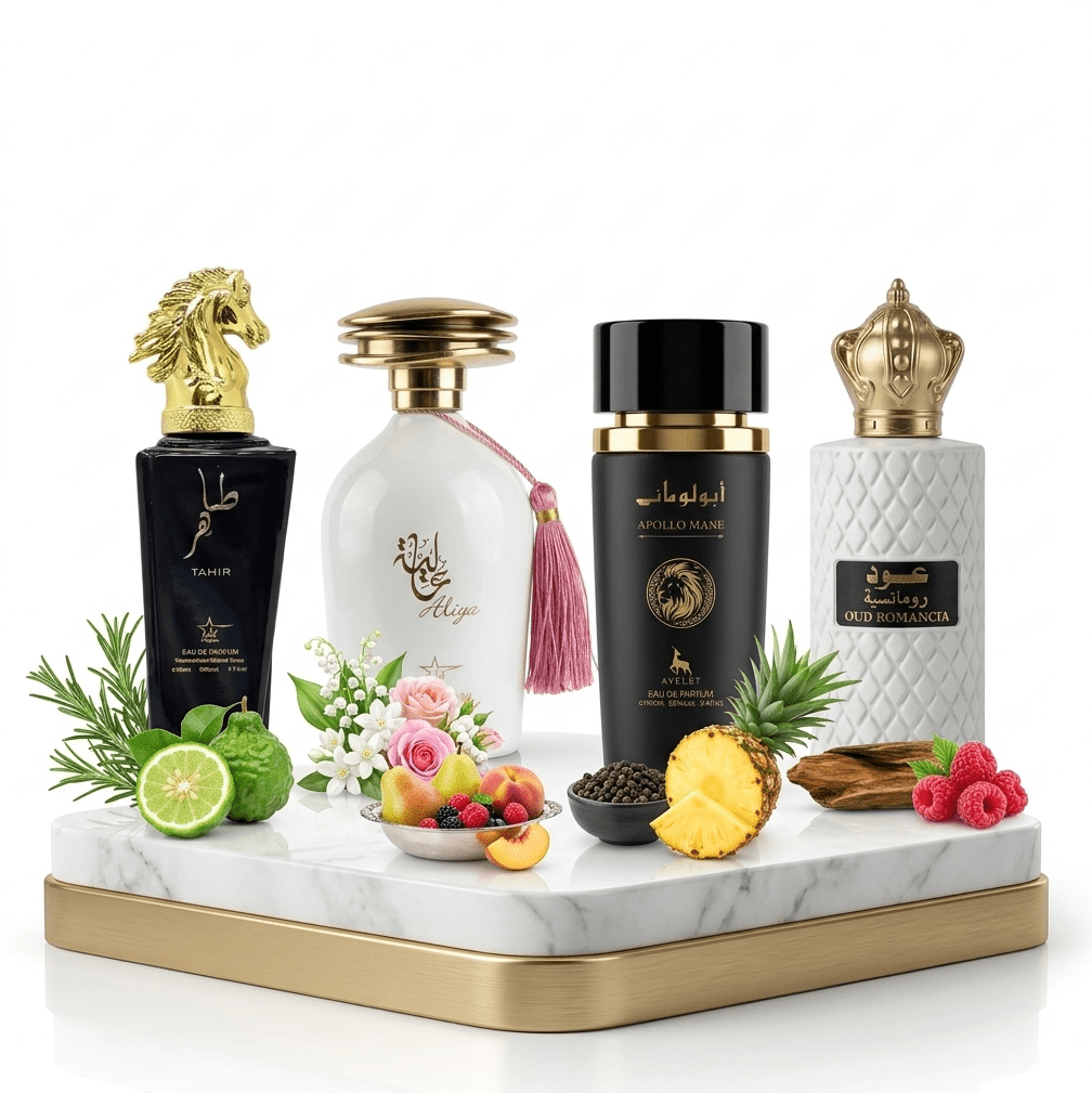 Set 4 Parfumuri Orientale 100ML (2xDama + 2xBarbati) - Tahir + Aliya + Apollo Mane Black + Oud Romancia