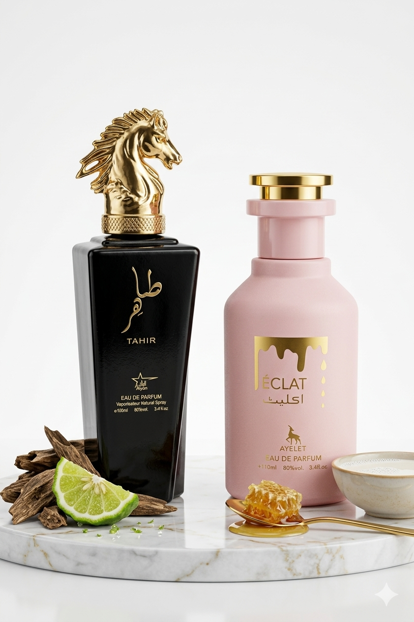Set 2 Parfumuri Orientale (1x Barbat + 1x Dama) 100ML - Tahir + Eclat