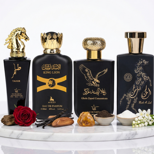 Set 4 Parfumuri Orientale Barbat 100ML - Tahir + King Lion + Ghala Zayed + Malik Al Lail