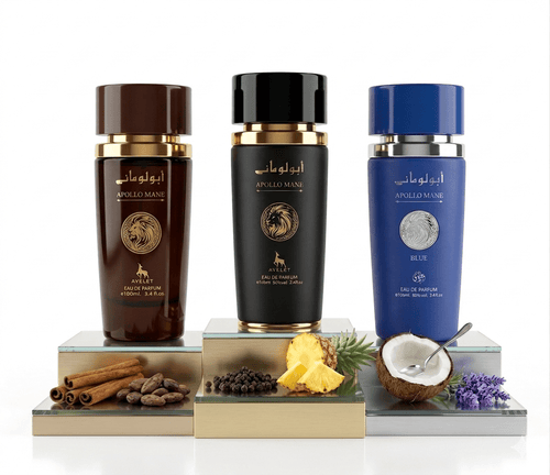 Set 3 Parfumuri Orientale Barbati 100ML - Apolo Blue + Apollo Black + Apollo Brown