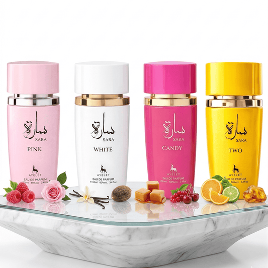 Set 4 Parfumuri Orientale Dama 100ML - Sara Pink + Sara White + Sara Candy + Sara Two
