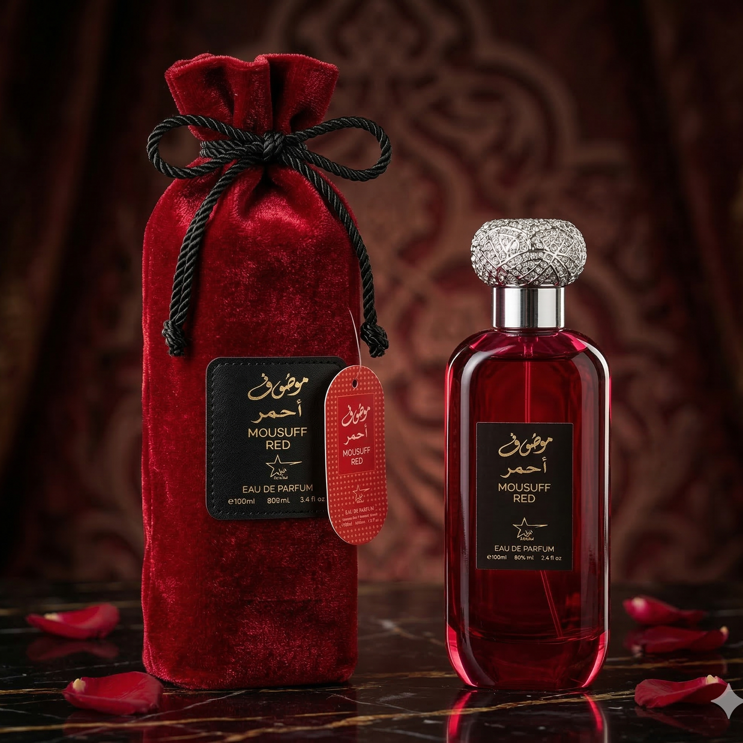 Set 4 Parfumuri Orientale Dama 100ML - Mousuff Pink + Sarah + Antarctic + Mousuff Red