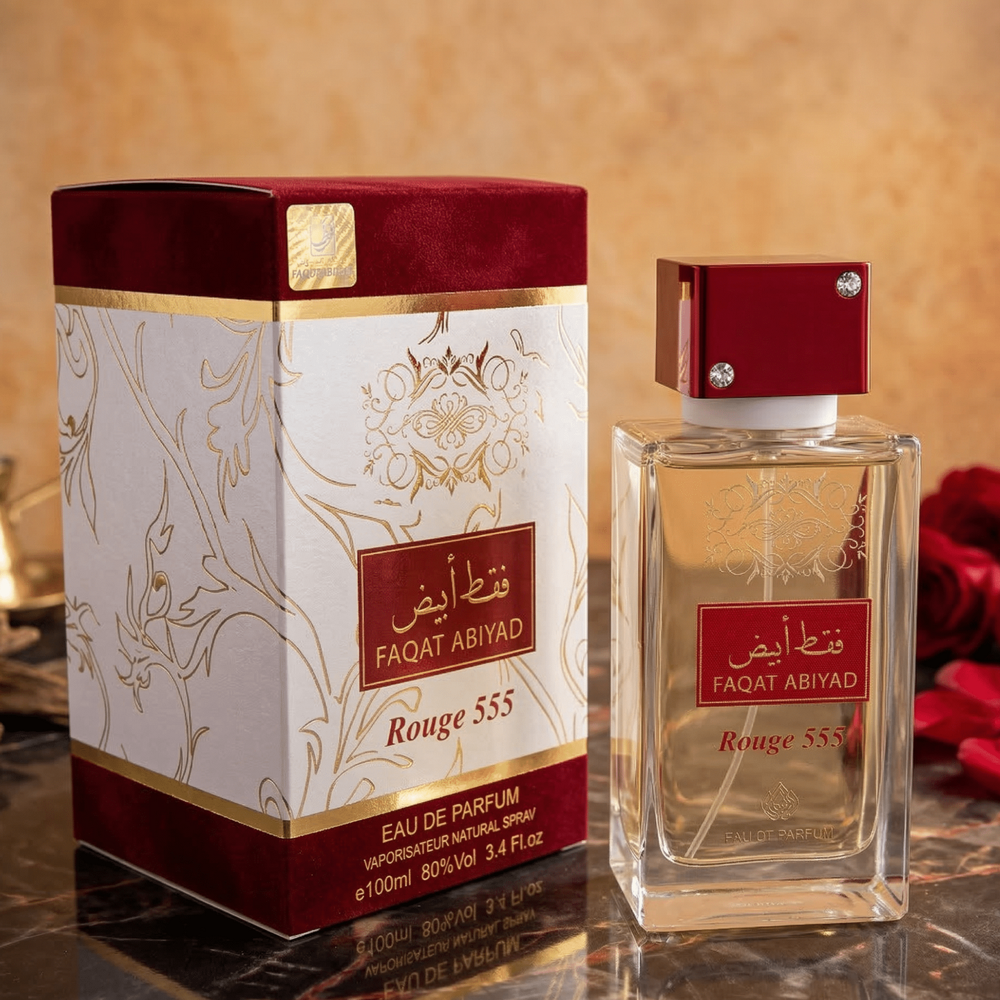 Parfum Faqat Abiyad Rouge 555 100ML - Parfumuri Top