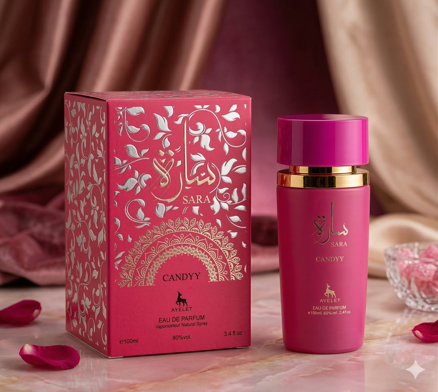 Set 5 Parfumuri Orientale 100ML (3 Dama + 2 Barbat) - Tahir + Sara Pink + Sara White + Sara Candy + Qannas Black