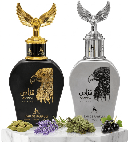 Set 2 Parfumuri Orientale Barbati 100ML - Qannas Black + Qannas Silver - Parfumuri Top