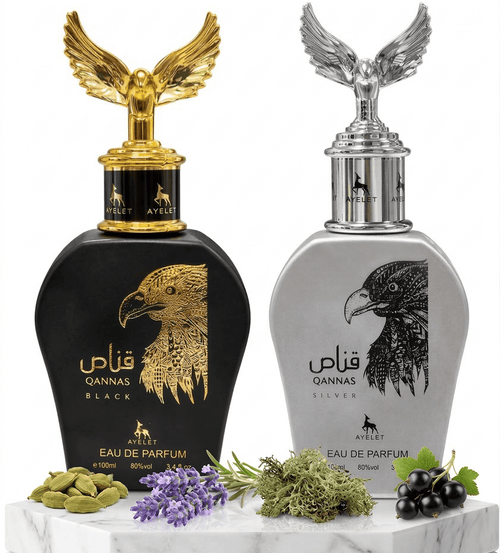 Set 2 Parfumuri Orientale Barbati 100ML - Qannas Black + Qannas Silver - Parfumuri Top