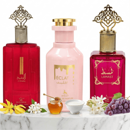 Set 3 Parfumuri Orientale Dama 100ML - Al Khaleej + Eclat + Lamast - Parfumuri Top