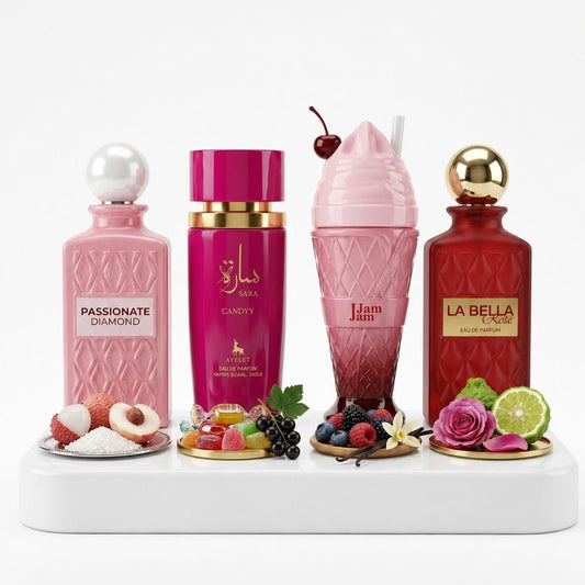 Set 4 Parfumuri Orientale 100ML - Passionate Diamond + JamJam + La Bella + Sara Candy - Parfumuri Top