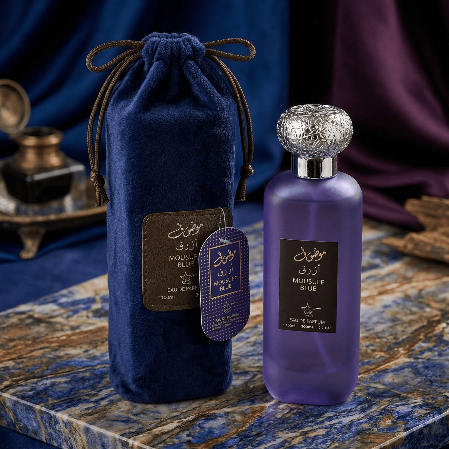Set 4 Parfumuri Orientale Barbat 100ML - Apollo Blue + Mousuff Blue + Mousuff Silver + Apollo Black - Parfumuri Top