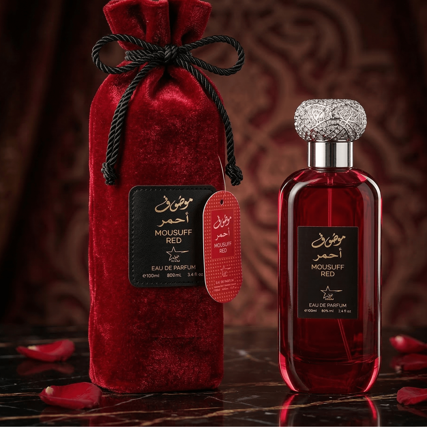 Set 4 Parfumuri Orientale Dama 100ML - Mousuff Pink + Sarah + Antarctic + Mousuff Red - Parfumuri Top