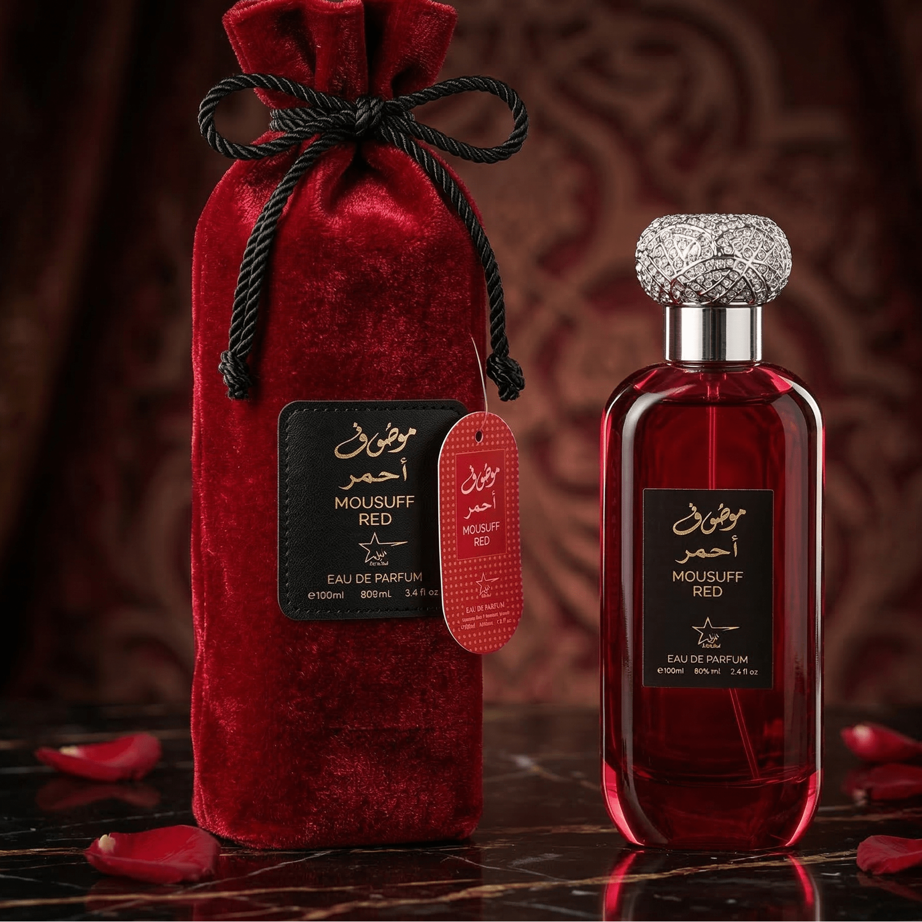 Set 4 Parfumuri Orientale Dama 100ML - Mousuff Pink + Sarah + Antarctic + Mousuff Red - Parfumuri Top