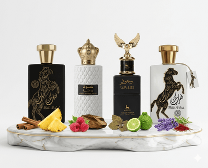 Set 4 Parfumuri Orientale De Barbati - Malik al Lail + Oud Romancia + Tahir + Malik al Arab - Parfumuri Top