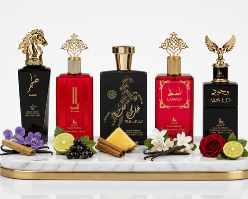 Set 5 Parfumuri Orientale (3x Barbat + 2x Dama) 100ML - Tahir + Al Khaleej + Malik Al Lail + Lamast + Wajud - Parfumuri Top
