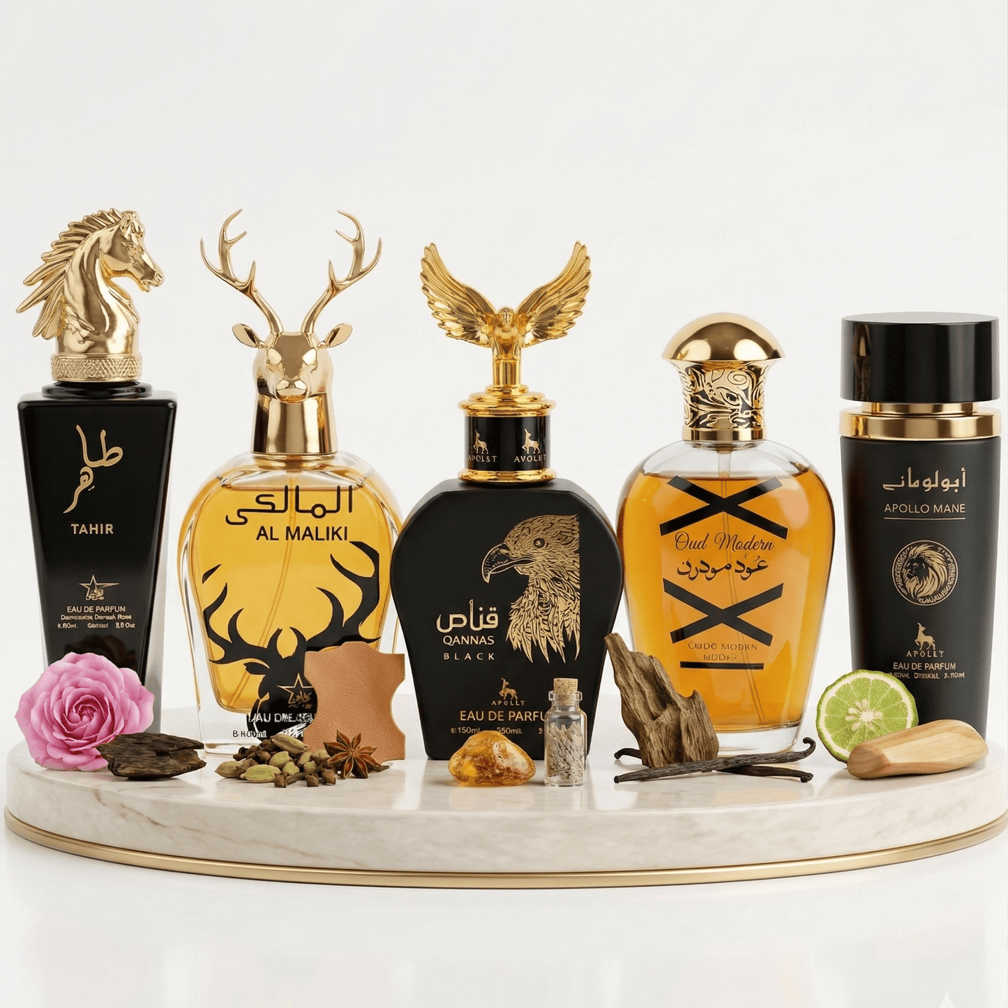 Set 5 Parfumuri Orientale Barbat 100ML - Tahir + Al Maliki + Qannas + Oud Modern + Ayati - Parfumuri Top