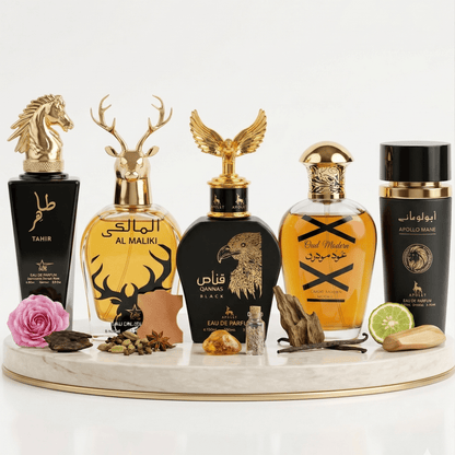 Set 5 Parfumuri Orientale Barbat 100ML - Tahir + Al Maliki + Qannas + Oud Modern + Ayati - Parfumuri Top