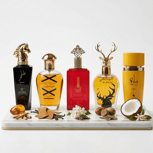 Set 5 Parfumuri Orientale Barbati 100ML - Tahir + Oud Modern + Al Khaleej + Al Maliki + Sara Two - Parfumuri Top